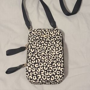Kate Spade Graphic Leopard Heart North South Crossbody